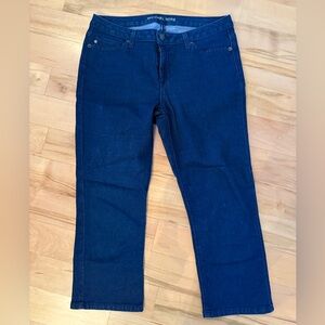 Michael Kors Dark Blue Straight Leg Jeans (Crop)